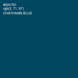 #024761 - Chathams Blue Color Image